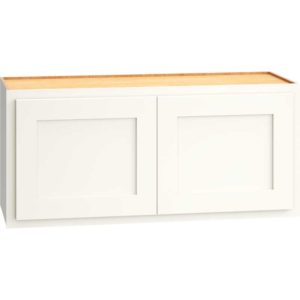 Wall Cabinet with Double Doors in Classic Snow