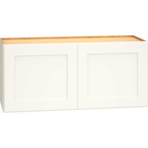 Wall Cabinet with Double Doors in Omni Snow
