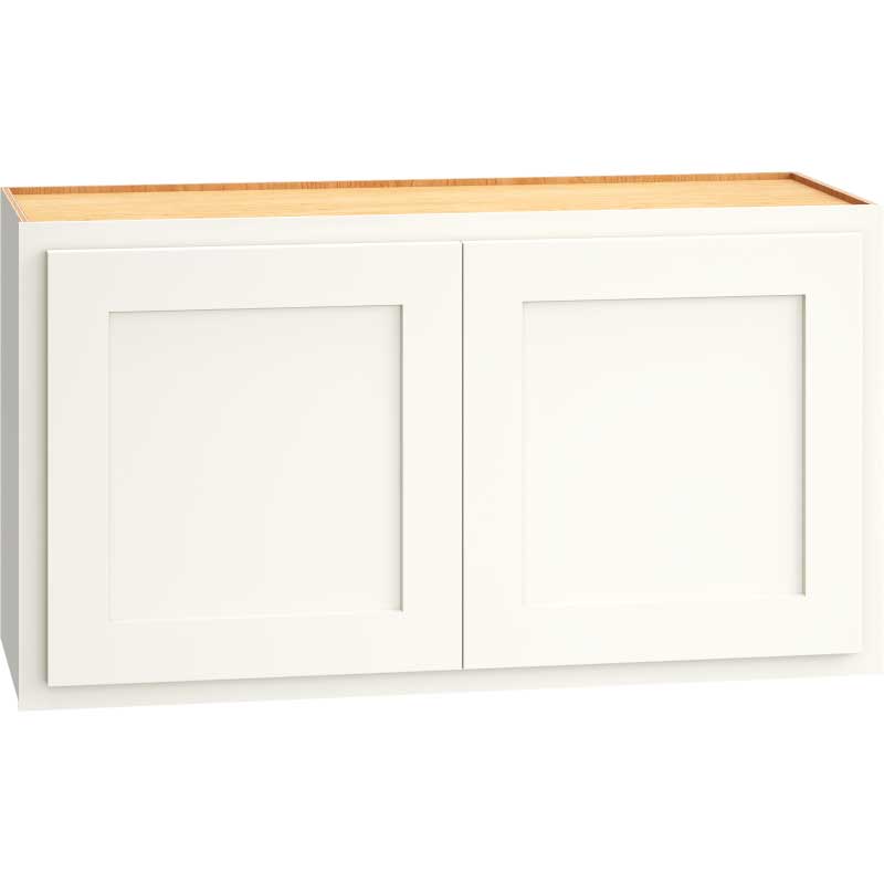 Wall Cabinet with Double Doors in Classic Snow