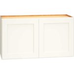 Wall Cabinet with Double Doors in Omni Snow