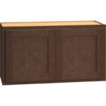 Wall Cabinet with Double Doors in Classic Bark