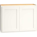 Wall Cabinet with Double Doors in Classic Snow