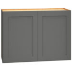 Wall Cabinet with Double Doors in Omni Graphite