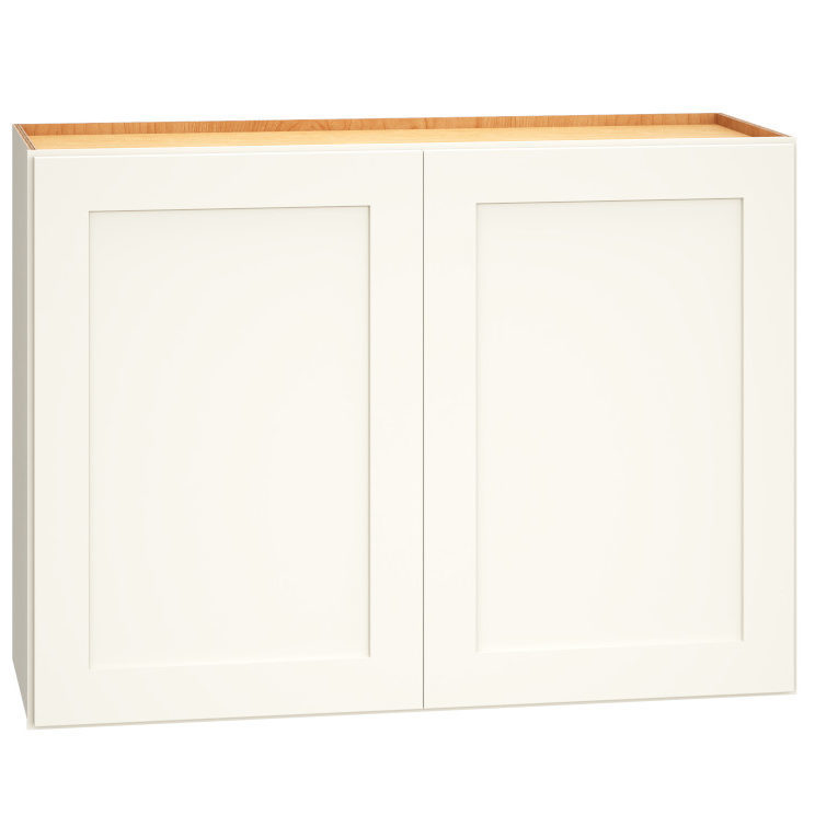 Wall Cabinet with Double Doors in Omni Snow
