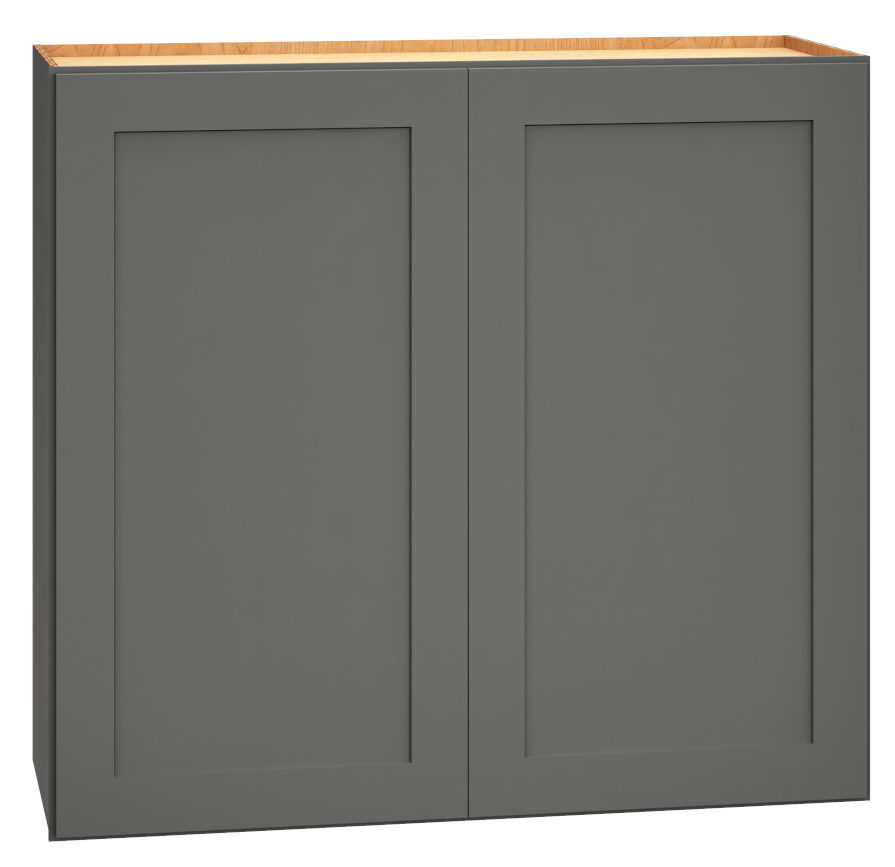 Wall Cabinet with Double Doors in Omni Graphite