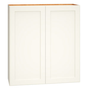 Wall Cabinet with Double Doors in Omni Snow