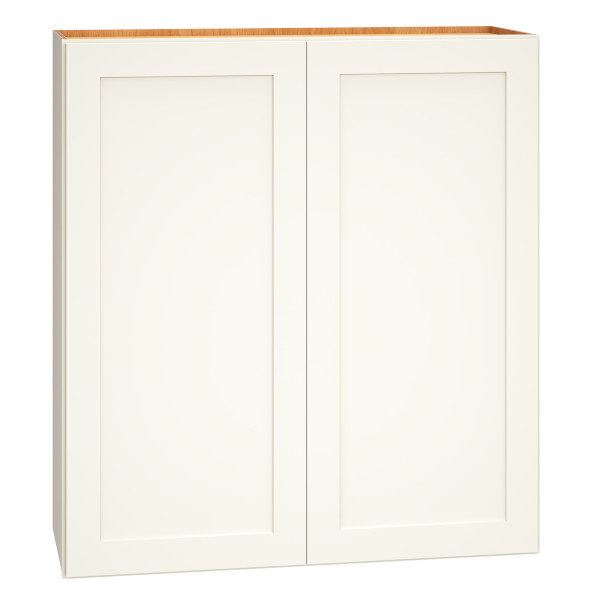 Wall Cabinet with Double Doors in Omni Snow