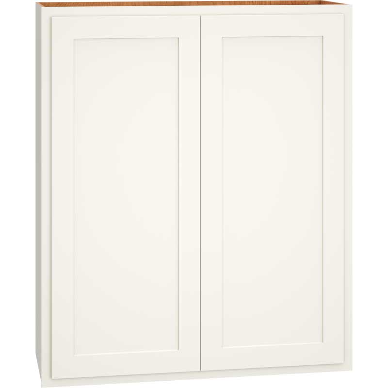 Wall Cabinet with Double Doors in Classic Snow