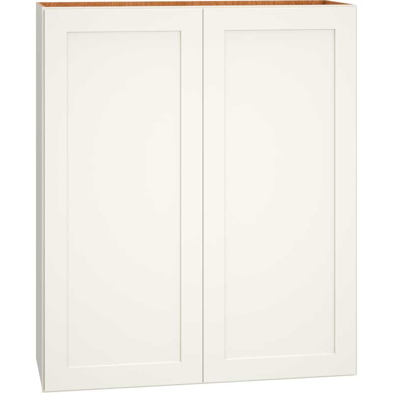 Wall Cabinet with Double Doors in Omni Snow