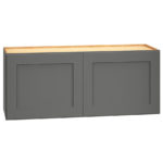 Wall Cabinet with Double Doors in Omni Graphite