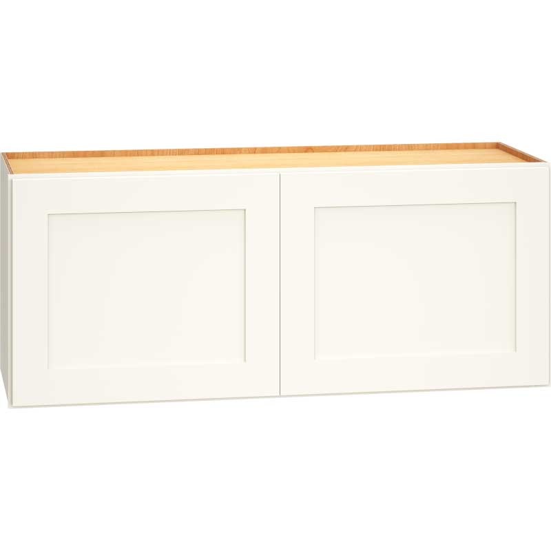 Wall Cabinet with Double Doors in Omni Snow