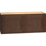 Wall Cabinet with Double Doors in Classic Bark