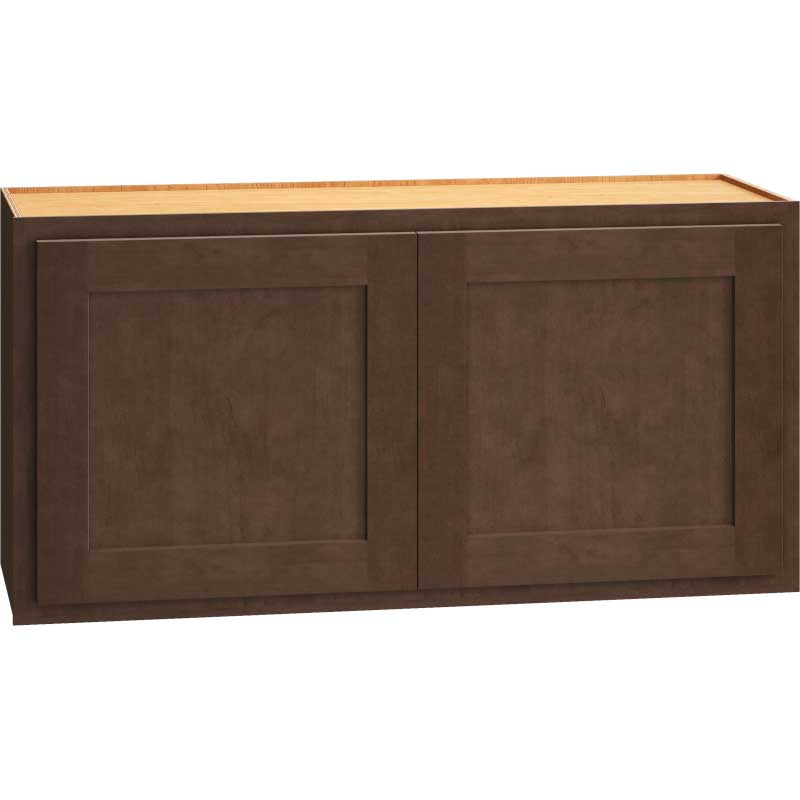 x 12" Wall Cabinet with Double Doors in Classic Bark