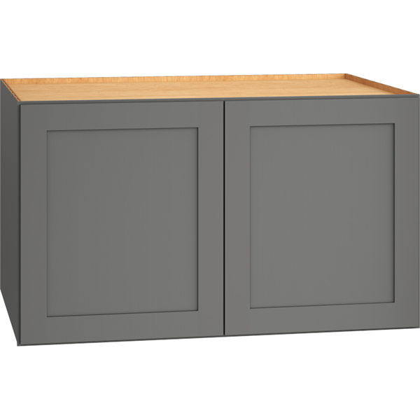 Mantra Cabinets SKU Number W362124 - 36" x 21" x 24" Wall Cabinet with Double Doors in Omni Graphite