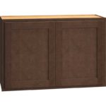 x 12" Wall Cabinet with Double Doors in Classic Bark