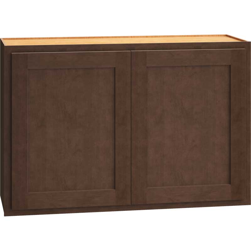 x 12" Wall Cabinet with Double Doors in Classic Bark