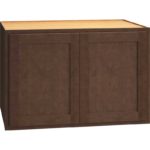 x 24" Wall Cabinet with Double Doors in Classic Bark
