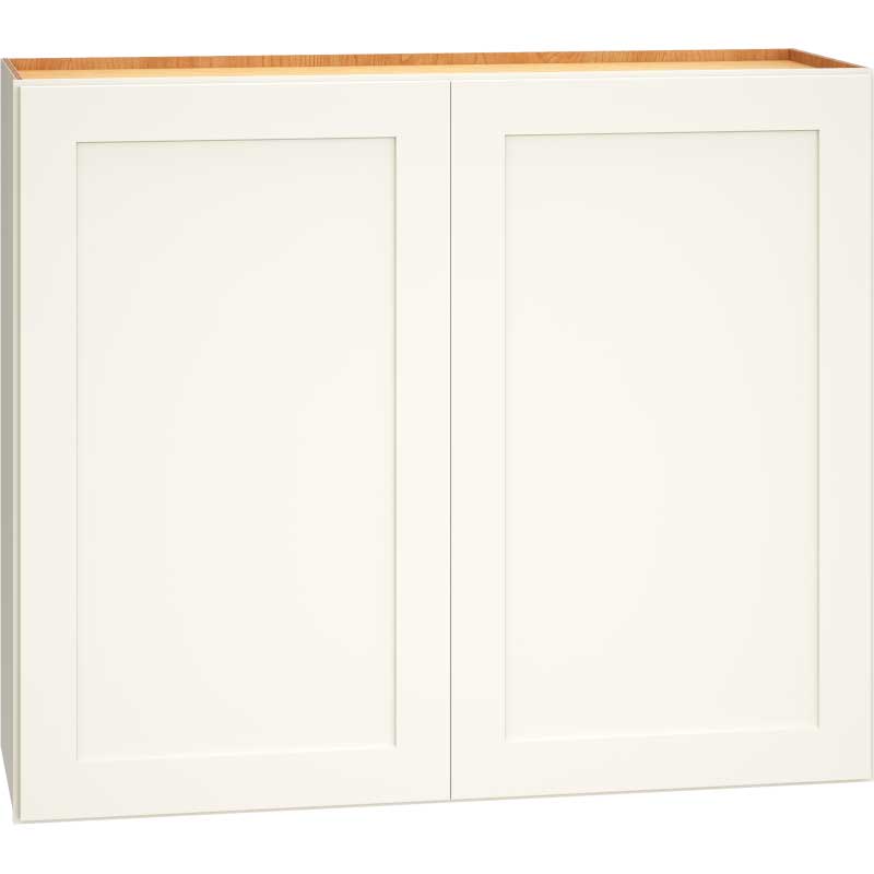 Wall Cabinet with Double Doors in Omni Snow