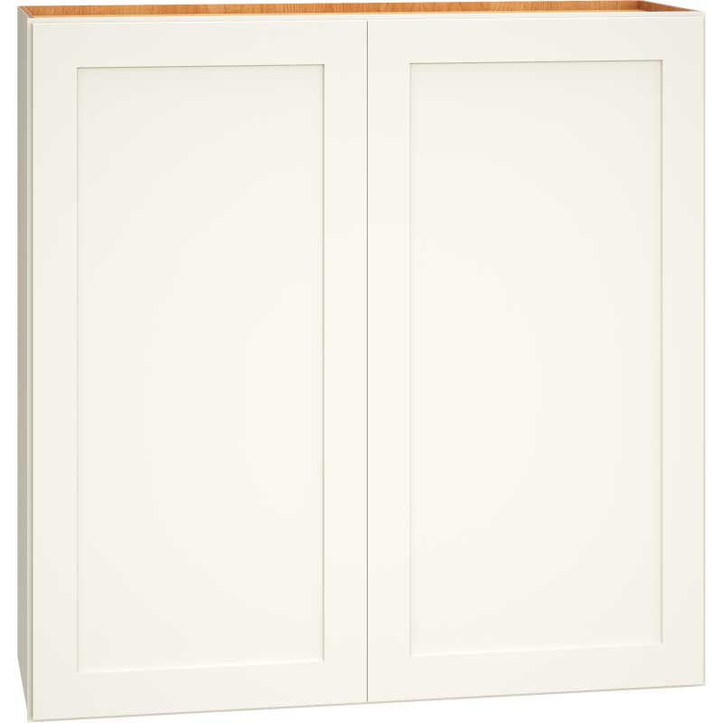 Wall Cabinet with Double Doors in Omni Snow