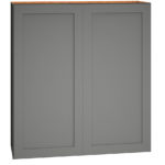 Wall Cabinet with Double Doors in Omni Graphite