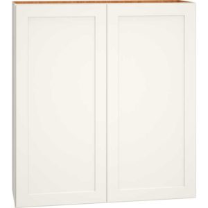 Wall Cabinet with Double Doors in Omni Snow