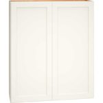Wall Cabinet with Double Doors in Omni Snow