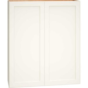 Wall Cabinet with Double Doors in Omni Snow