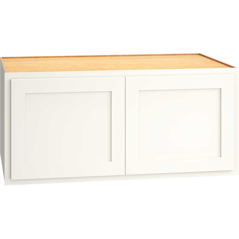 Wall Cabinet with Double Doors in Classic Snow