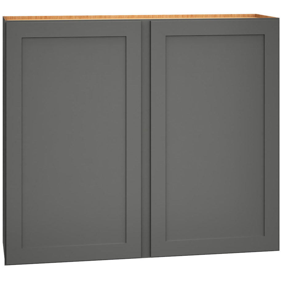 42" x 36" Wall Cabinet with Double Doors in Omni Graphite - Mantra Cabinets