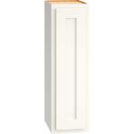 Wall Cabinet with Single Door in Classic Snow