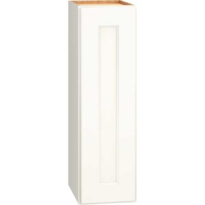 Wall Cabinet with Single Door in Spectra Snow