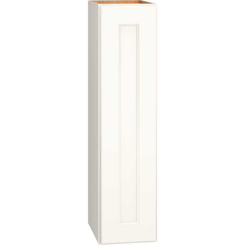 Wall Cabinet with Single Door in Spectra Snow