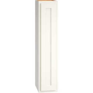 Wall Cabinet with Single Door in Classic Snow