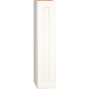 Wall Cabinet with Single Door in Spectra Snow