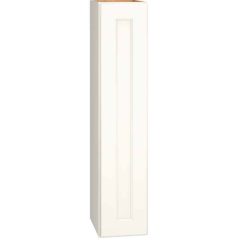 Wall Cabinet with Single Door in Spectra Snow