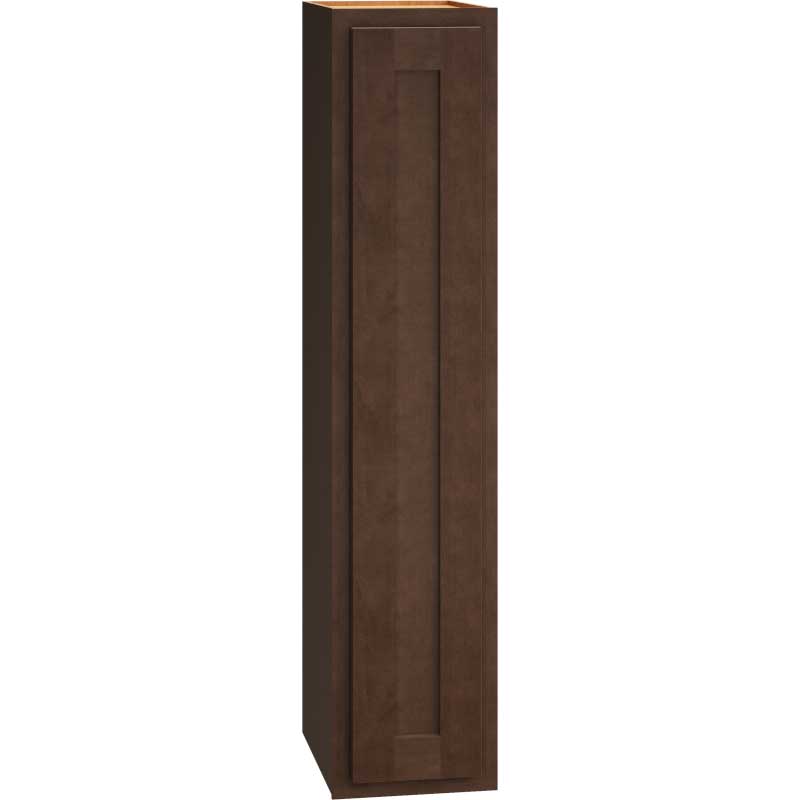 Wall Cabinet with Single Door in Classic Bark