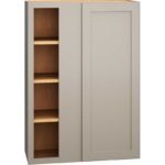 Corner Wall Cabinet with Single Door in Omni Mineral
