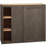 Corner Wall Cabinet with Single Door in Omni Beachwood