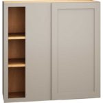 Corner Wall Cabinet with Single Door in Omni Mineral