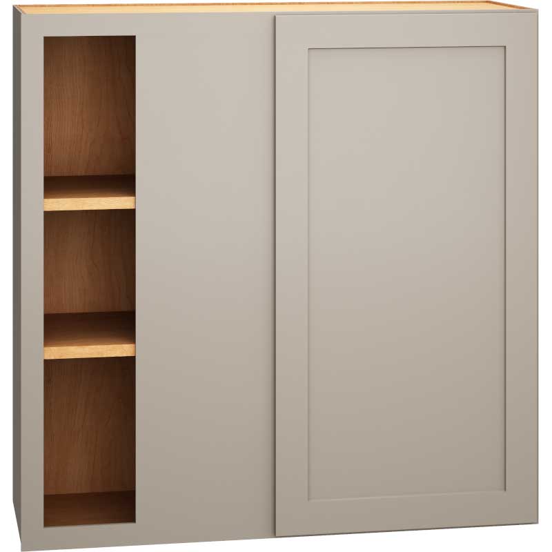 Corner Wall Cabinet with Single Door in Omni Mineral