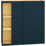 Corner Wall Cabinet with Single Door in Omni Admiral