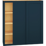 Corner Wall Cabinet with Single Door in Omni Admiral