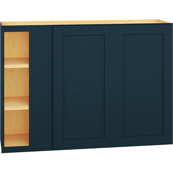 Corner Wall Cabinet with Double Doors in Omni Admiral