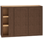 Mantra Cabinets SKU Number WC4230S - 42" Corner Wall Cabinet with Double Doors in Classic Bark