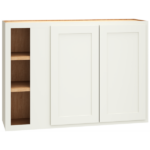 Mantra Cabinets SKU Number WC4230S - 42" Corner Wall Cabinet with Double Doors in Classic Snow