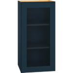 Cut-for-Glass Wall Cabinet with Single Door in Admiral