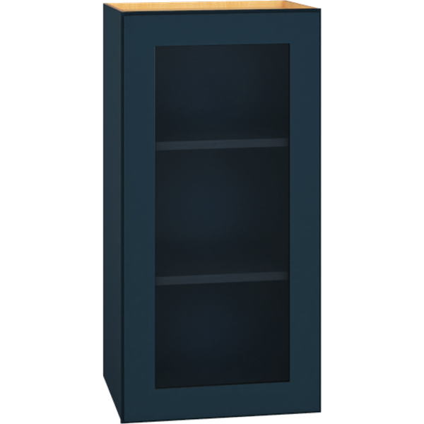 Cut-for-Glass Wall Cabinet with Single Door in Admiral