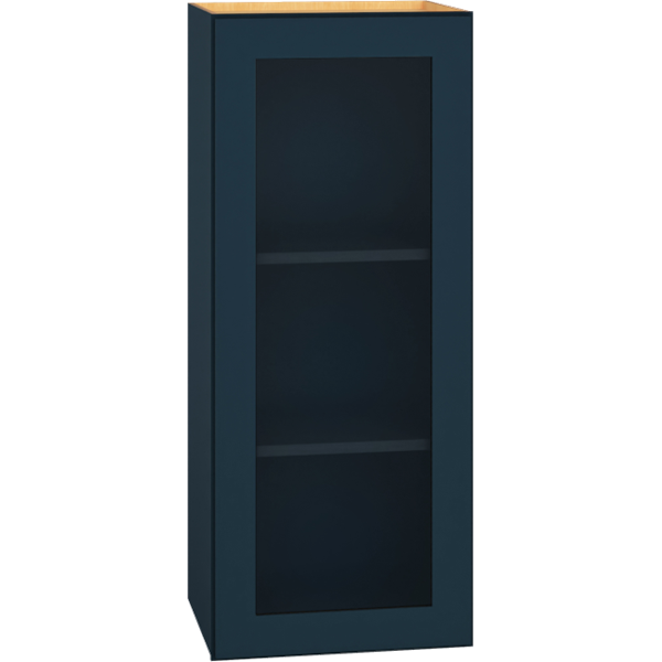 Cut-for-Glass Wall Cabinet with Single Door in Admiral