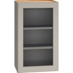 Cut-for-Glass Wall Cabinet with Single Door in Mineral