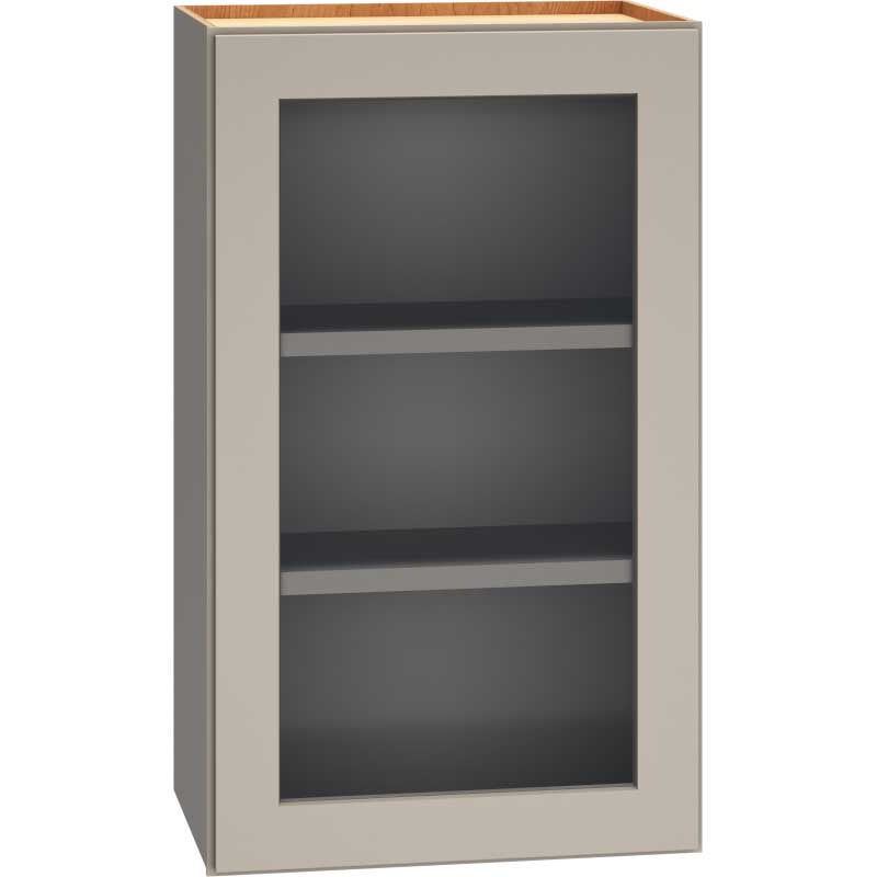 Cut-for-Glass Wall Cabinet with Single Door in Mineral